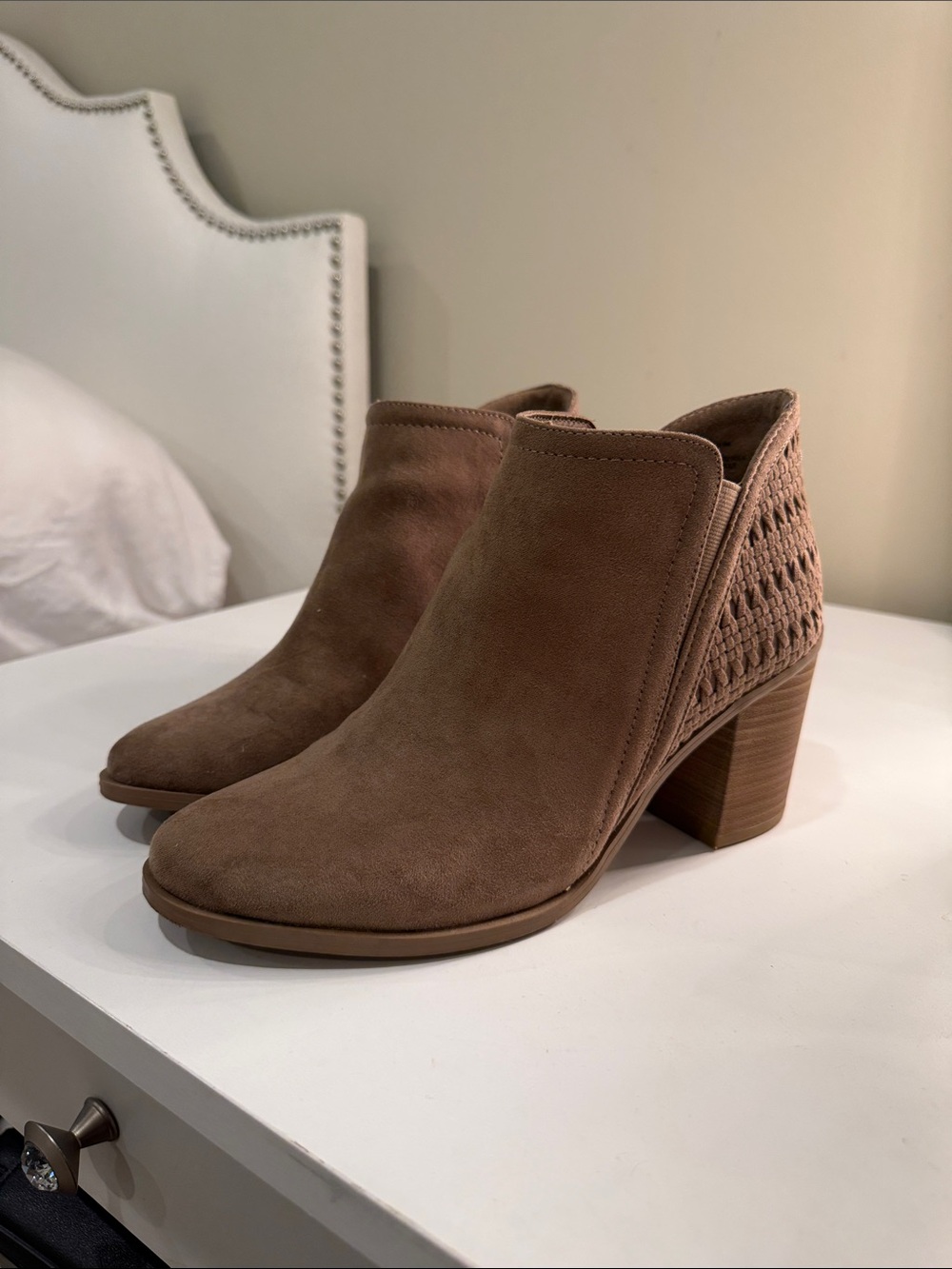 Madden Girl Brown Suede Booties